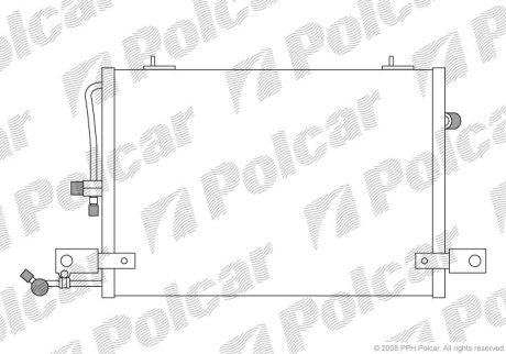 Радиатор кондиционера Polcar 1326K8C1S