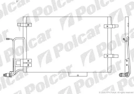 Радіатор кондиціонера Polcar 1326K8C4S