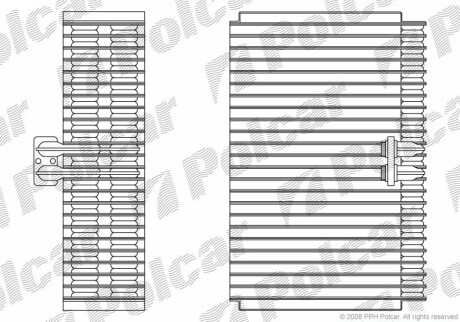 Випарник кондиціонера Polcar 1328P8-1