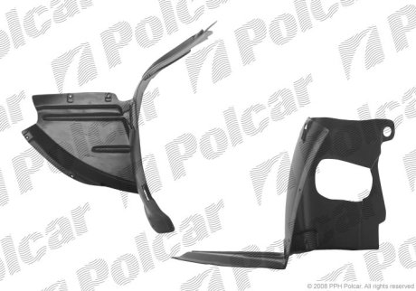 Подкрылок правый Polcar 1331FP-1