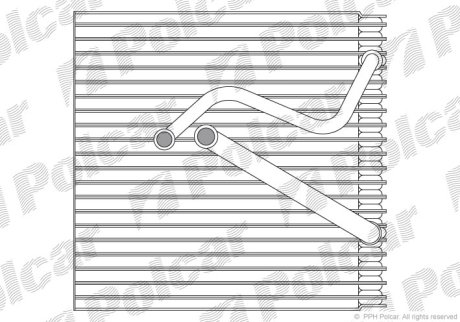 Испаритель кондиционера Audi A3, TT Seat Alhambra Skoda Octavia, Yeti VW Caddy 1.0-3.6 02.03- Polcar 1331P8-1