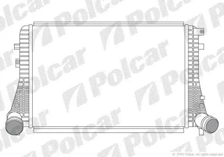 Радіатор повітря (Інтеркулер) Polcar 1332J81X