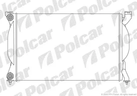 Радіатор охолодження Polcar 133408-1