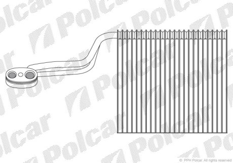 Испаритель кондиционера Polcar 1334P8-1