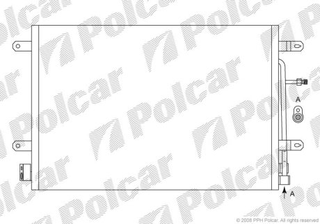 Радиатор кондиционера Polcar 1335K8C1