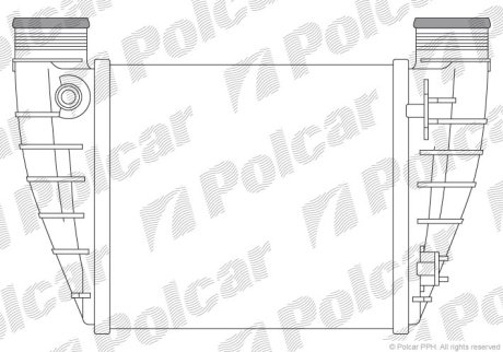 Радиатор воздуха (Интеркуллер) Polcar 1336J8-3