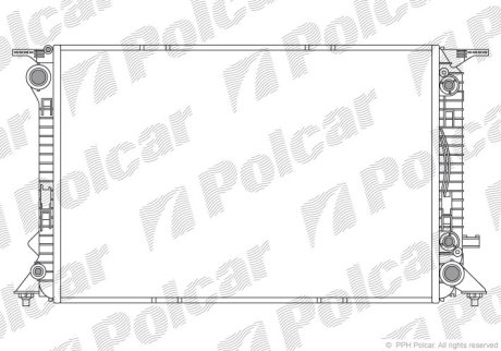 Радиатор охлаждения Polcar 133708-2