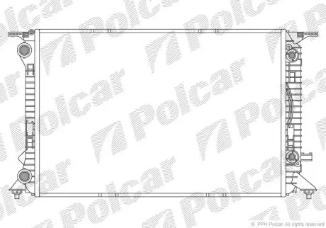 Радіатор охолодження Polcar 1337083X