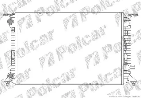 Радиатор охлаждения Polcar 133708-4