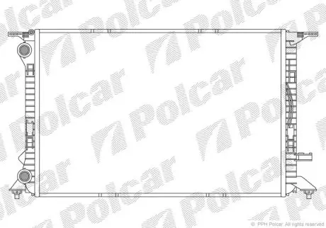 Радиатор охлаждения Polcar 1337084X