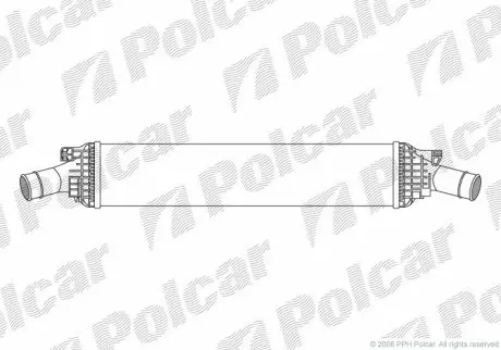 Радіатор повітря (Інтеркулер) Polcar 1337J81X