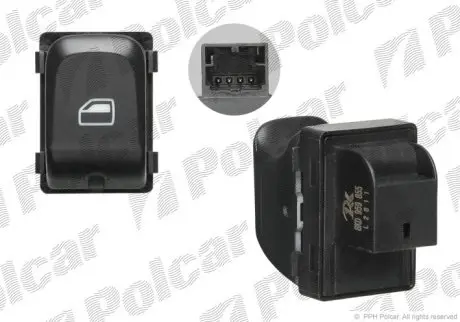 Кнопка склопідіймача Polcar 1337P-71