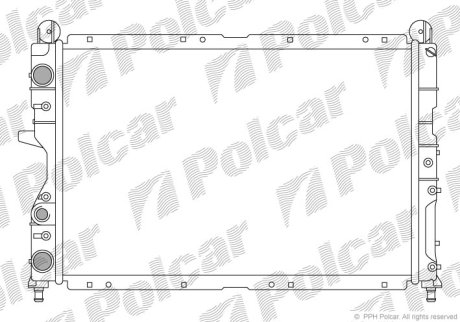 Радіатор охолодження Polcar 140208A6