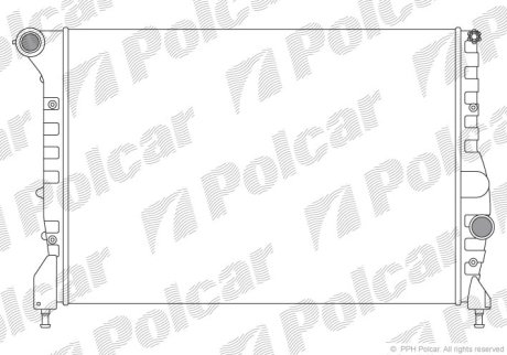 Радиатор охлаждения Polcar 140408A2