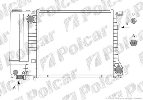 Радиатор охлаждения Polcar 200508-5