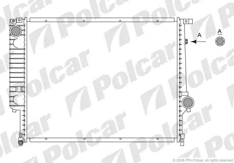 Радиатор охлаждения Polcar 200508-7