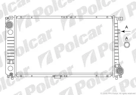 Радиатор охлаждения Polcar 200708-6
