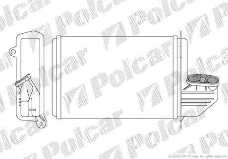 Радіатор обігріву Polcar 2007N8-2