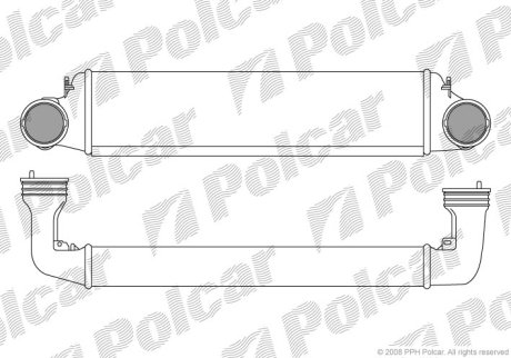 Радиатор воздуха (Интеркуллер) Polcar 2009J8-2