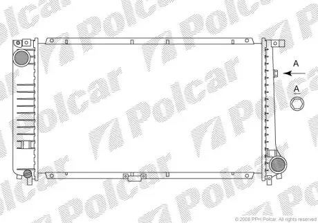 Радиатор охлаждения Polcar 201508-3