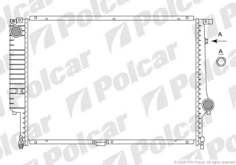 Радіатор охолодження Polcar 201508-5