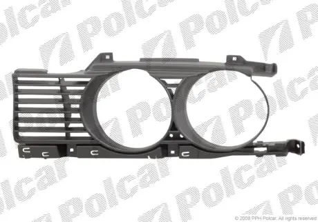 Решітка правий BMW 5 E34 1.88-93 Polcar 201516