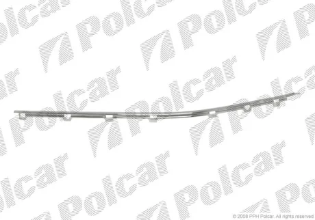 Молдинг накладки бампера левый BMW 5 E39 96- Polcar 20160711