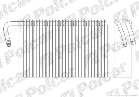 Випарник кондиціонера 5 (E39), 09.95-07.03 Polcar 2016P8-2