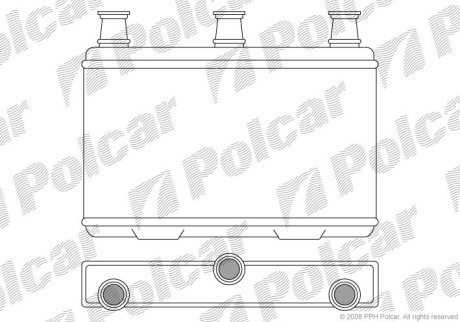 Радіатор обігріву Polcar 2017N8-1