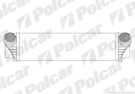 Радіатор повітря (Інтеркулер) Polcar 2021J81X