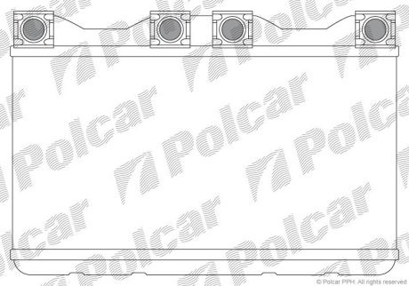 Радіатор опалювання салону BMW 7(E38) Polcar 2022N8-1