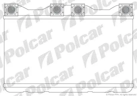 Радіатор опалювання салону BMW 7(E38) Polcar 2022N8-1