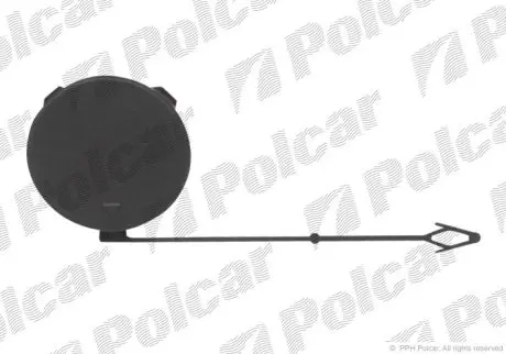 Заглушка крюка буксировки левая Polcar 205107-9