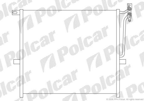 Радіатор кондиціонера Polcar 2055K8C1