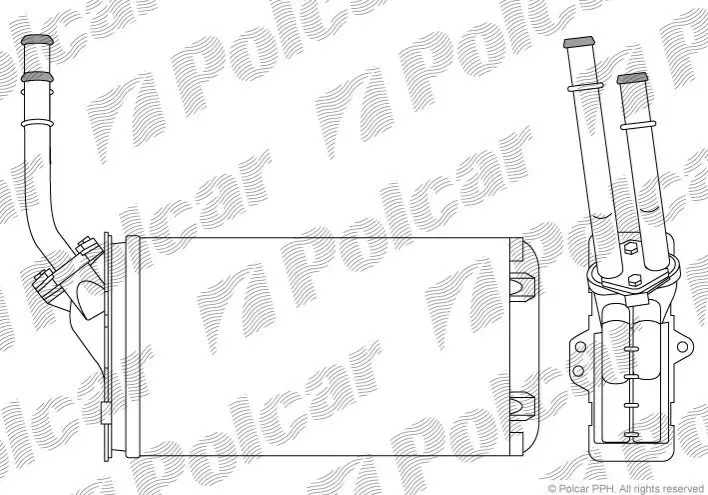 Радіатор обігріву Polcar 2304N8-1 (фото 1)