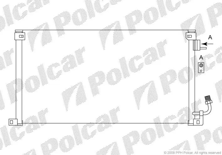 Радиатор кондиционера Polcar 2306K8C2 (фото 1)
