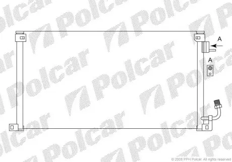 Радиатор кондиционера Polcar 2306K8C2