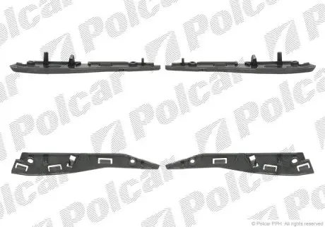 Кронштейн бампера лівий+правий Polcar 230807-8