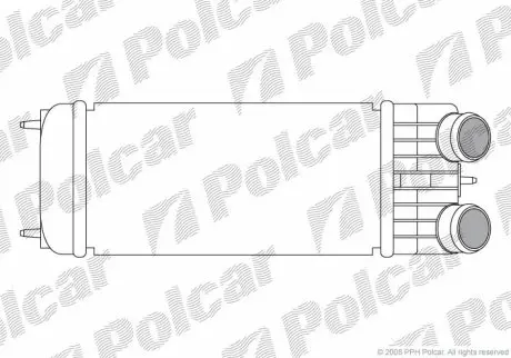 Радіатор повітря (Інтеркулер) Polcar 2316J8-1