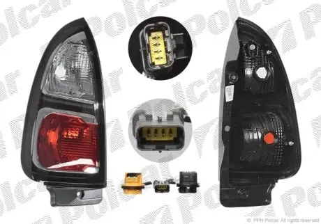 Фонарь задний Polcar 231787-V