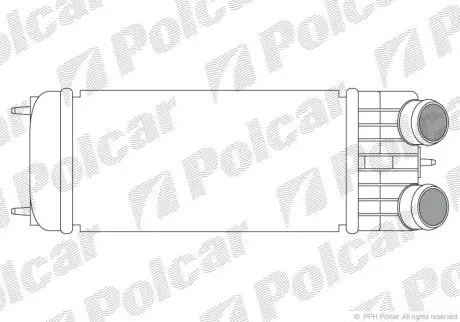 Радіатор повітря (Інтеркулер) Polcar 2317J81X