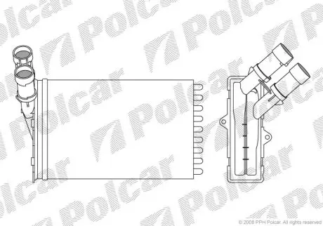 Радіатор обігріву Polcar 2324N81X