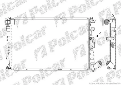 Радіатор охолодження Polcar 232508-5