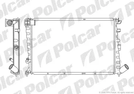 Радіатори охолодження Polcar 232508A7
