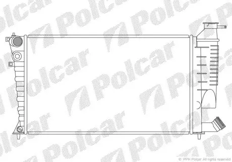 Радиатор охлаждения Polcar 232608A6