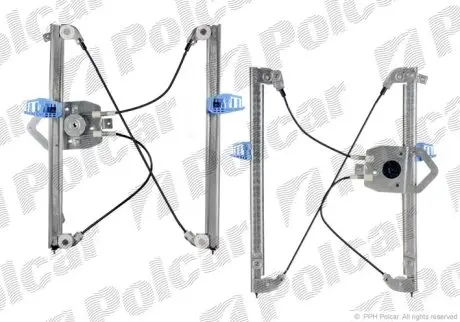Склопідйомник електричний без електромотора Polcar 2328PSG2
