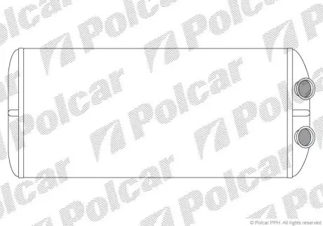 Радиатор отопления салона CITROEN BERLINGO 1.6-2.0D 12.99- Polcar 2329N8-3