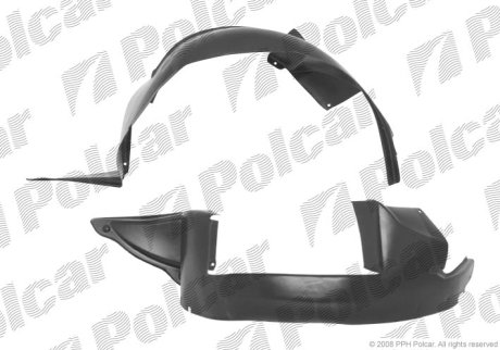 Подкрылок передн. правый Citroen Berlingo/Peugeot Partner 02-08 Polcar 2350FP-1