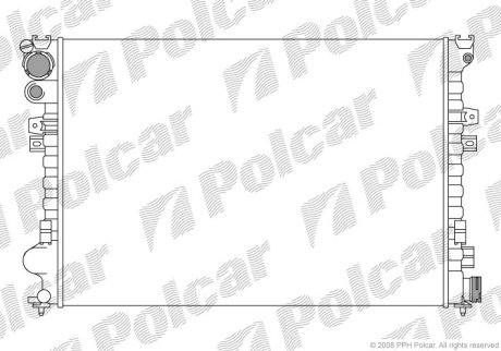 Радіатор охолодження Polcar 238008-2