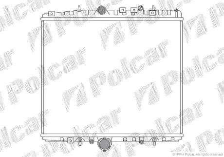 Радіатор охолодження Polcar 238108-3